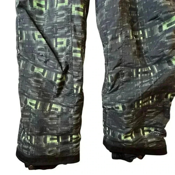 Columbia Men's Geometric Snow Pants Multicolor Size S Winter Ski Black Green - Picture 4 of 15